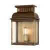 Elstead WESTMINSTER BR Westminster Wall Lantern Brass -Philips Shop w w e westabbey